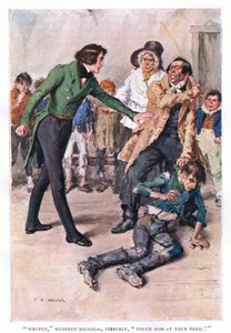 Wretch, rejoined Nicholas fiercely, touch him again at your peril!
